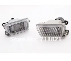 Luz antiniebla de cristal transparente para Volkswagen Golf MK2, gran parachoques