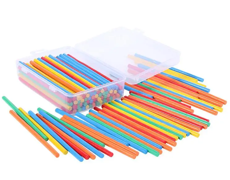 100pcs Wooden math stick Mathematics rods Math AIDS for children