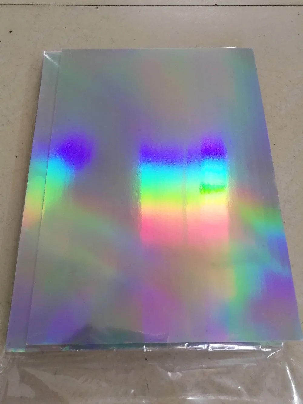 A4 Blank Hologram Silver Sticker Label Paper for Laser/UV Printer Professional Special Layer