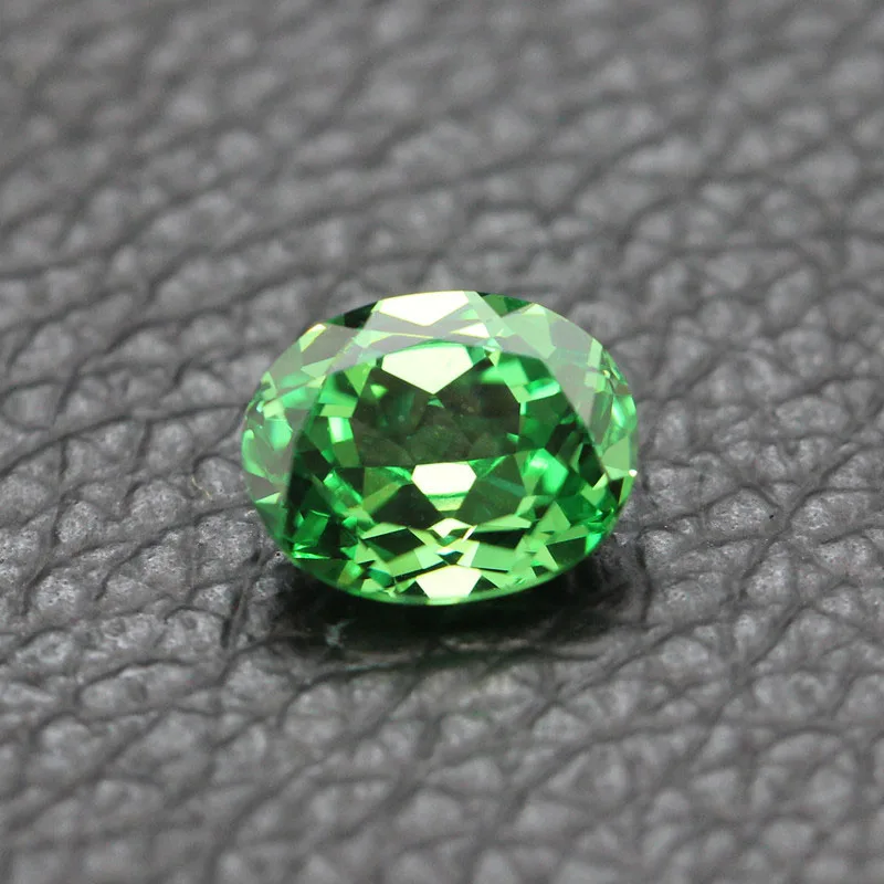 Tsavorite green garnet faceted created gemstone beads for jewelry making DIY gem stone loose gemstones AAA top quality