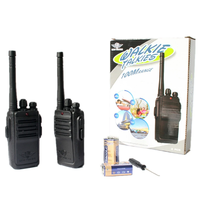 2Pcs Children Toy Walkie Talkie Portable Radio Electronic Intercom  Kids Interphone Juguete Mini Woki Toki Handle Two Way Radio