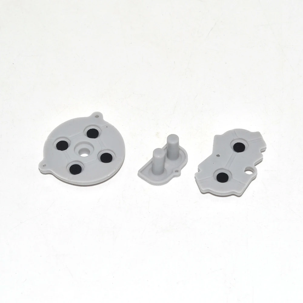 قطع غيار Gameboy Advance لوحدة التحكم GBA ، أزرار موصلة مطاطية عالية الجودة ، وسادات A B D