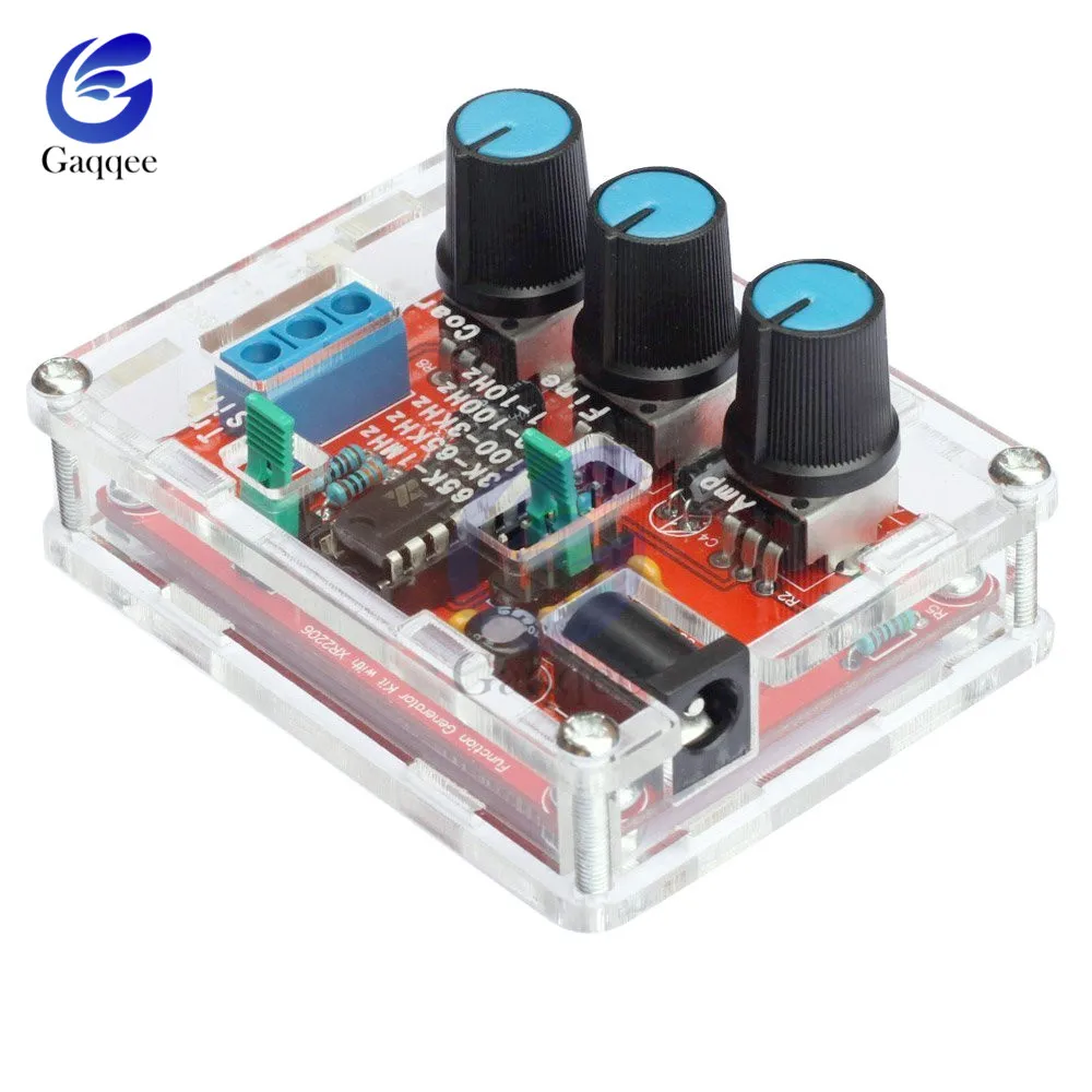 Imagem -03 - Gerador de Sinal de Frequência Ajustável Função Gerador Sine Triângulo Saída Quadrada Kit Faça Você Mesmo 1hz1mhz Xr2206