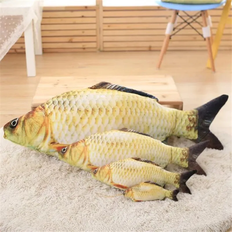 30/40/60cm giocattoli di peluche di pesce simulazione pesce morbido carpa crocian animali di peluche bambole cartone animato pesce dorato cuscino regalo per bambini giocattolo