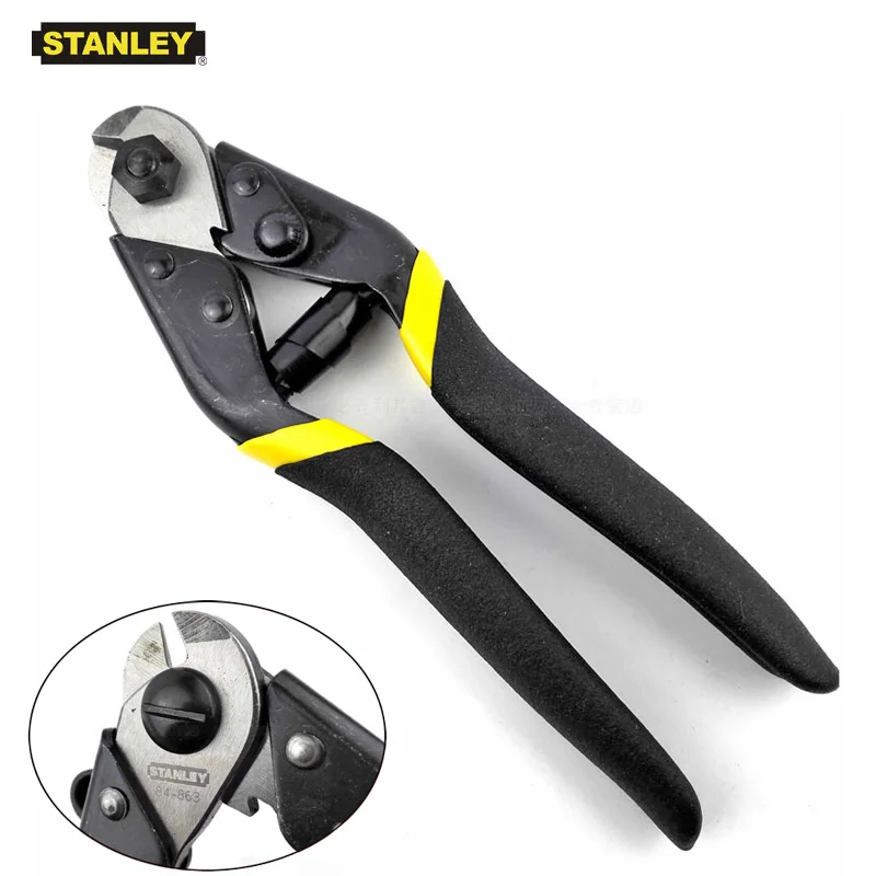 Stanley mini pocket stainless steel wire rope and cable cutters pliers cutter for iron wire 4.8mm 1/5