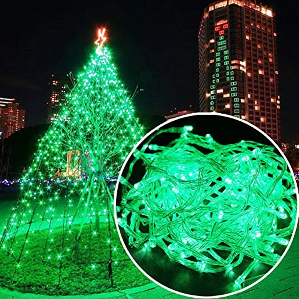 Waterproof Outdoor Home 100M green LED Fairy String Lights Christmas Party Wedding Holiday Decoration Garland light