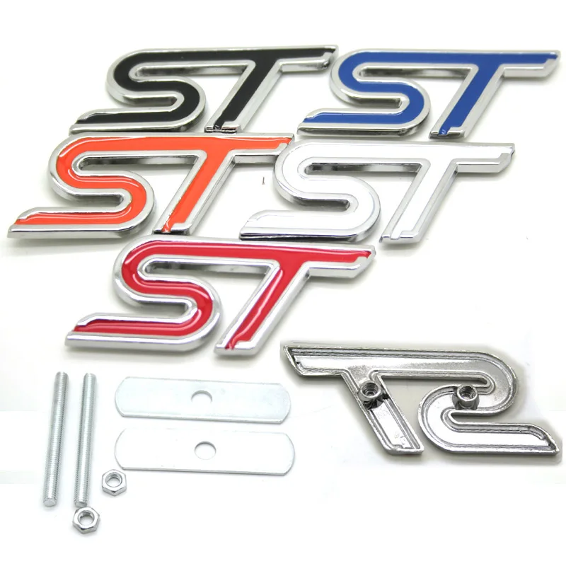 

100pcs Metal Grill Mash For Red Blue Black Car Styling Badges Emblem MIX