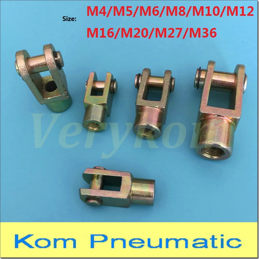 Y Joint M4 M5 M6 M8 M10 M12 M15 M20 Female Pneumatic Cylinder Mounting Knuckle Rod Piston Clevis,F-M8X125Y F-M10X125Y F-M16X150Y