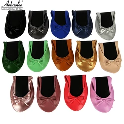 Aohaolee 1 Pair After Party Shoes Womens Ballets Flats Dance Shoes Prom Ballerina Shoes Roll Up Shoes Bridal Wedding Party Favor