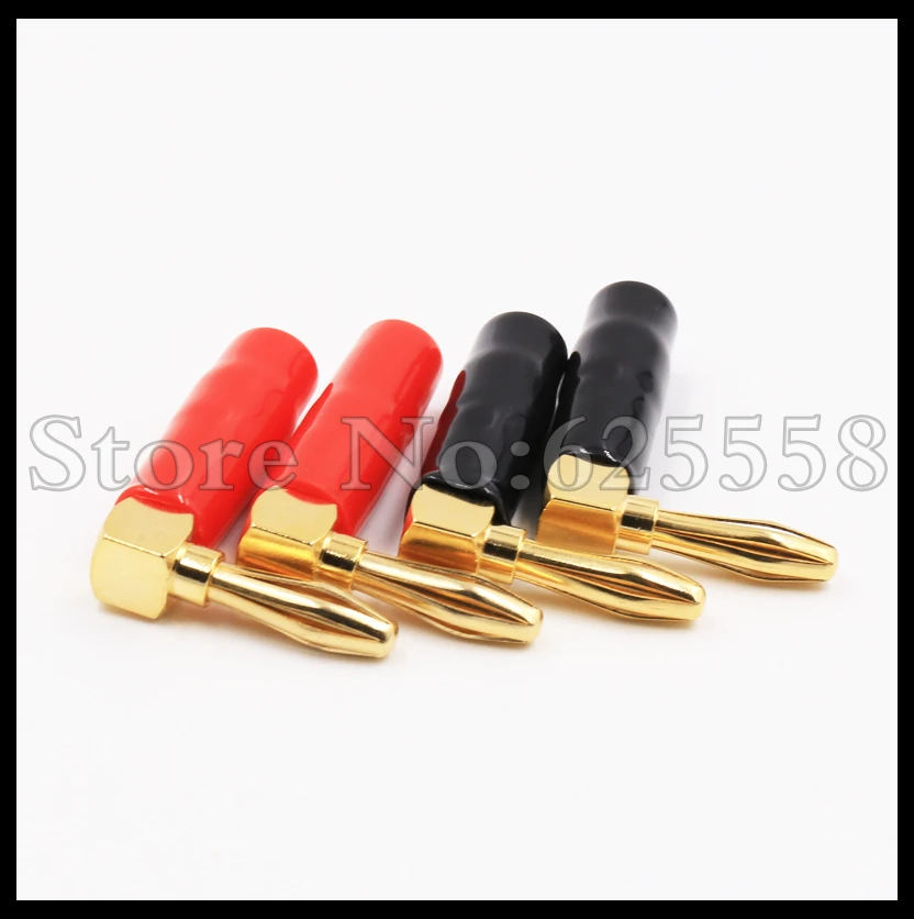 8x Gold L - Type 90 องศากล้วยปลั๊กสกรูล็อคสาย