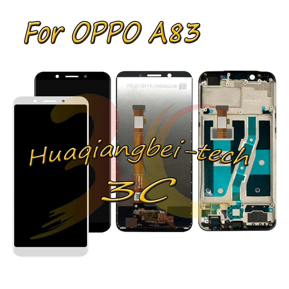 

New 5.7'' For OPPO A83 Full LCD DIsplay + Touch Screen Digitizer Assembly + Frame Cover Black / White 100% Tested With Tracking