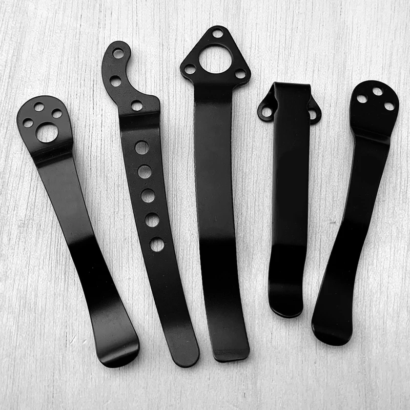 Clip posteriore in acciaio inossidabile per coltello da tasca pieghevole fai-da-te Accessori fai-da-te Clip posteriore Porta clip posteriore per coltello pieghevole personalizzato