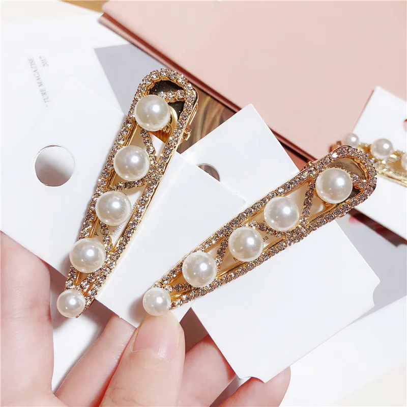 

Fashion pearls Hairpins Hair Accessories for Women Girls Spring clips Hair Clips Elegant lady Hair Clips Barrette Headwear