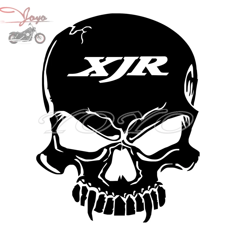 Free shipping XJR logo skull adhesive sticker fender decal fuel tank stickers for XJR400 XJR1200 1200R 1200SP XJR1300 1300C