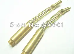 Lot2 8mm(OD) Round Cylindrical Standard Brass Electrical Brushes Springs&Wicks 5mm(OD)-Screw for Electromagnetic Clutch Machine