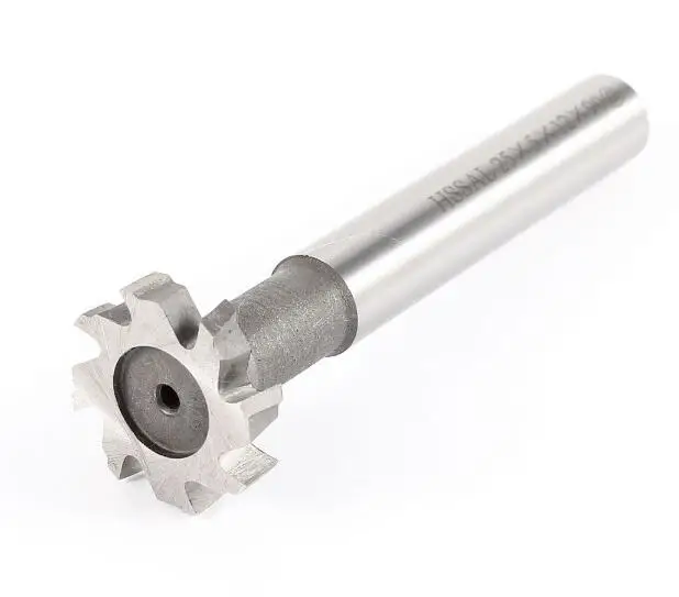 Hardware Milling Cutter 5mm Depth 25mm Cutting Dia 8 Flutes HSS T Slot End Mill