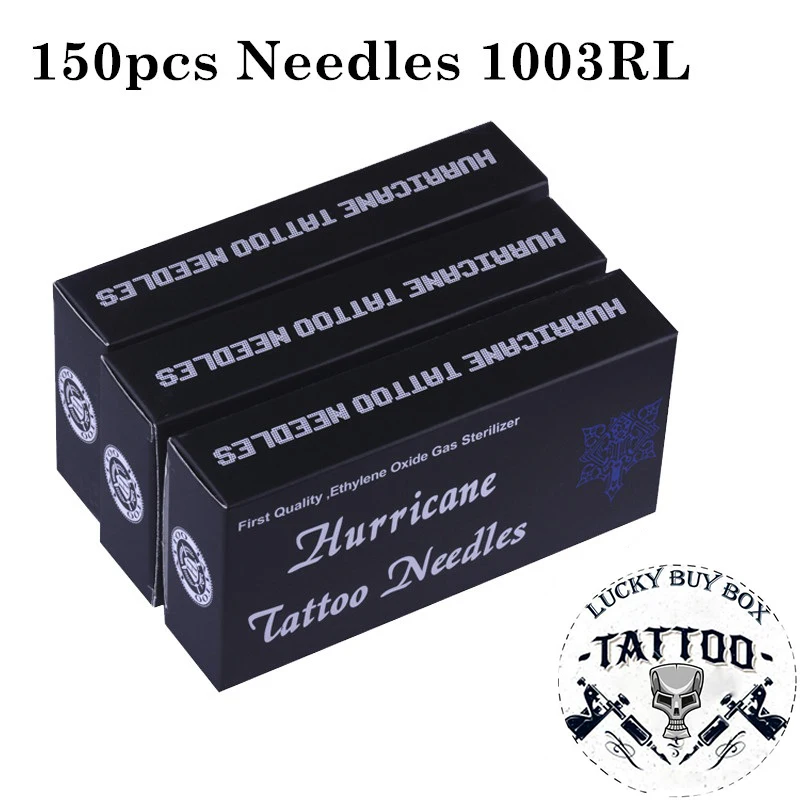 Tattoo Needles 150PCS Professional Tattoo Needles 1003RL Disposable Sterilze Round Liner Tattoo Needles For Tattoo Body Art