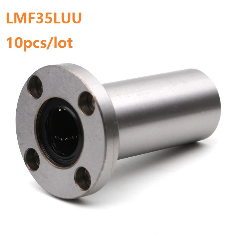 

10pcs/lot LMF35LUU Long Type Round Flange Linear Bushing linear Bearing for linear shaft CNC 3D printer