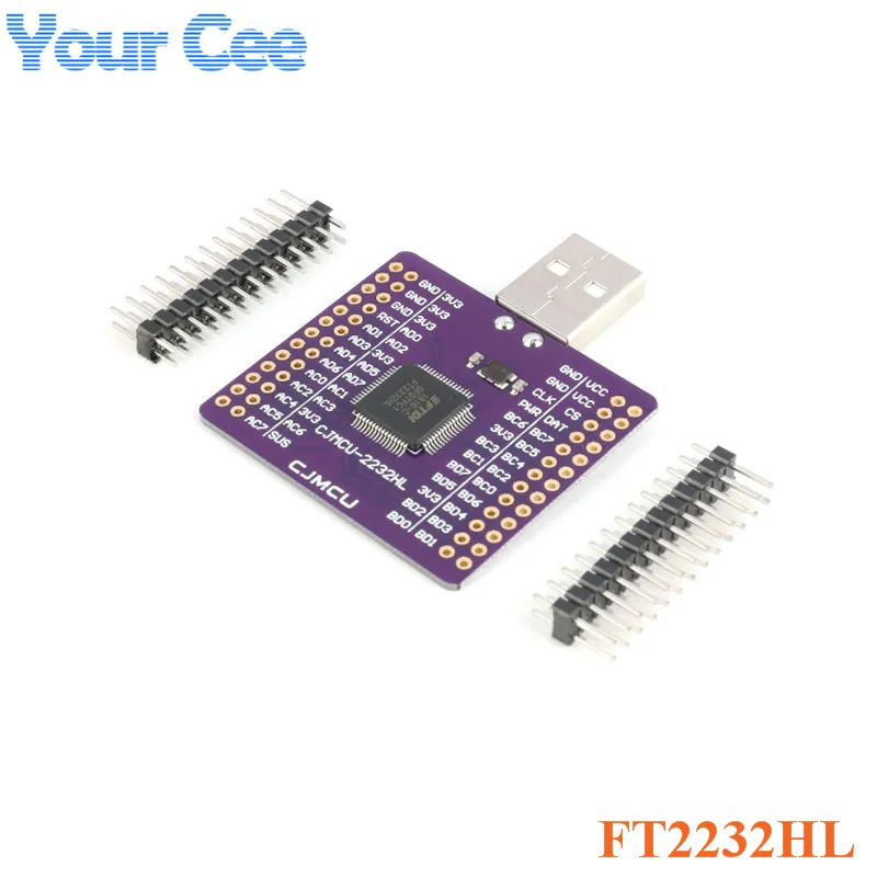 2pcs/1pc FT2232HL USB TURN UART FIFO SPI I2C JTAG RS232 Module FT2232 CJMCU-2232HL USB to UART Board Dual Channel