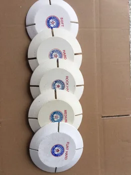 ジュエリー研磨用品,黄色の布ホイール,白い布ホイール,サイプレス,ウール,フライングソーサー,4,6,7インチ