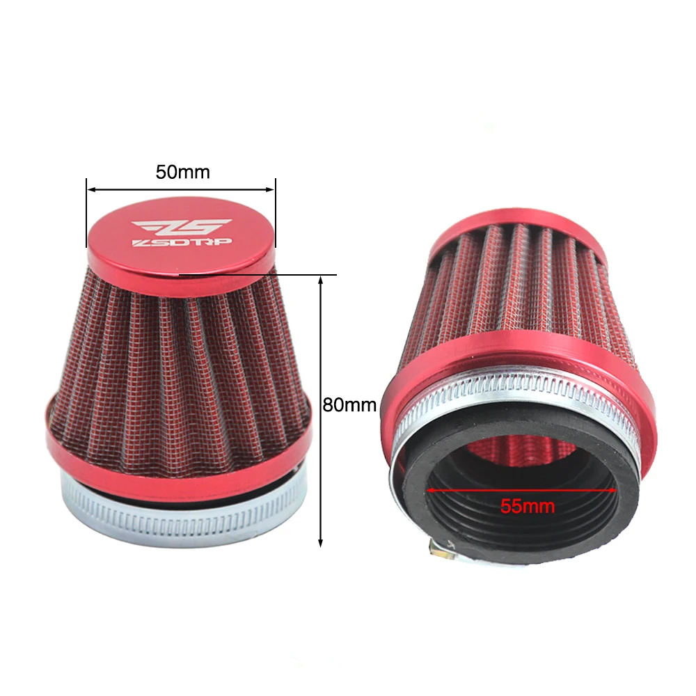 ZSDTRP 55mm Motorcycle Modified Carburetor Air Filter Cup for Keihin OKO KOSO PWK 2T/4T 32mm 34mm Carburador