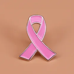 Spilla a nastro rosa spilla per la consapevolezza del cancro al seno distintivi in metallo regalo di sopravvivenza del cancro spilla da bavero per donna accessorio per la decorazione della sciarpa