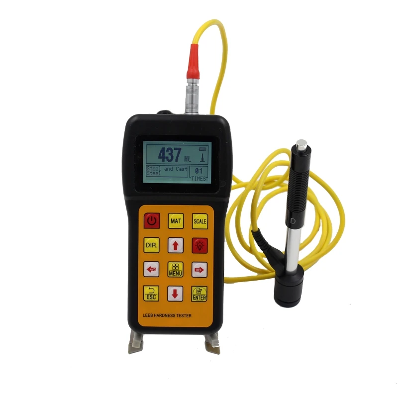 Portable Rebound Leeb Hardness Tester Metal Alloy Hardness Tester Hardness Measuring HRC HL HB HV HS HRB LCD Durometer Data Hold