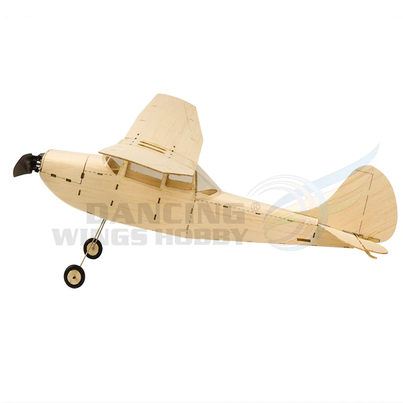 Mini Cessna L-19 RC modello di aereo 3CH Electric Powered RC Airplane 320mm Wingspan Balsa Wood Aircraft Model Building kit K12