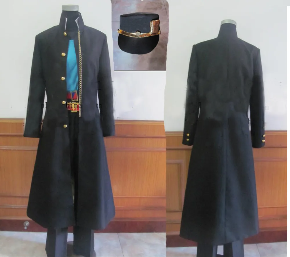 

Jotaro Kujo Cosplay Costume top+pant+coat+belt with hat 110