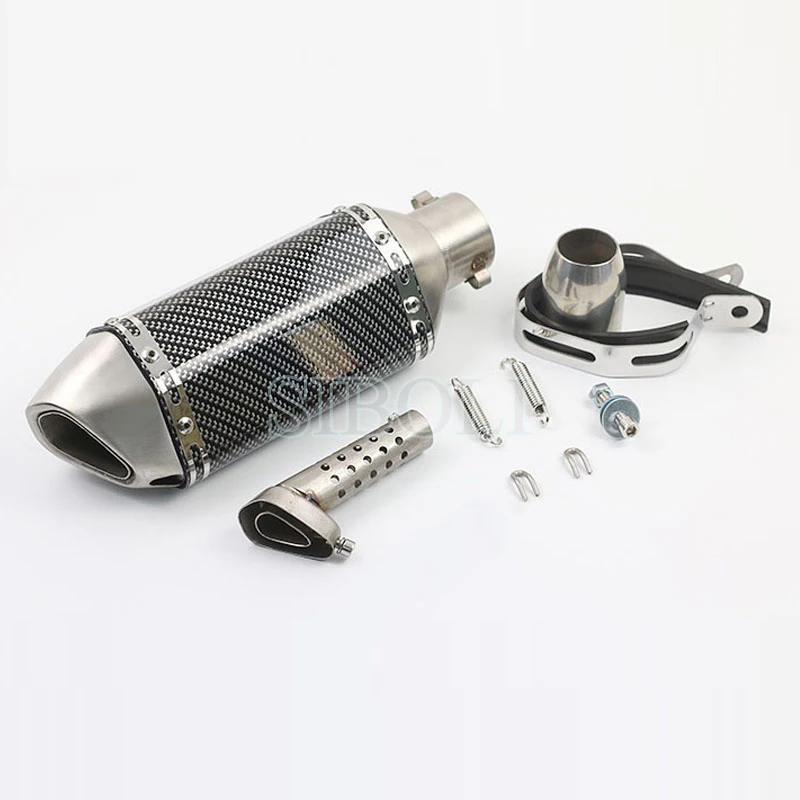 51MM 60MM Universal Motorcyle Exhaust Pipe Muffler DB Killer Pit Bike FOR Yamaha HONDA Tmax 500 CRF 230 CB400 AK109