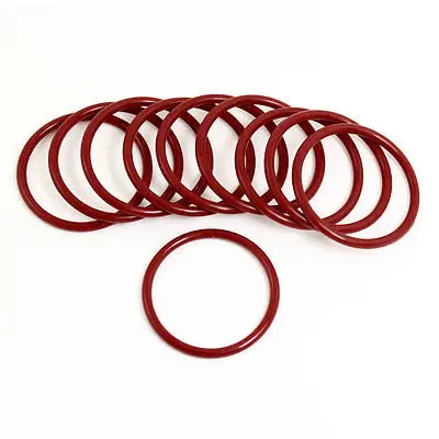 

10pcs 40mm Outside Dia 3mm Thickness Industrial Rubber O Rings Seals