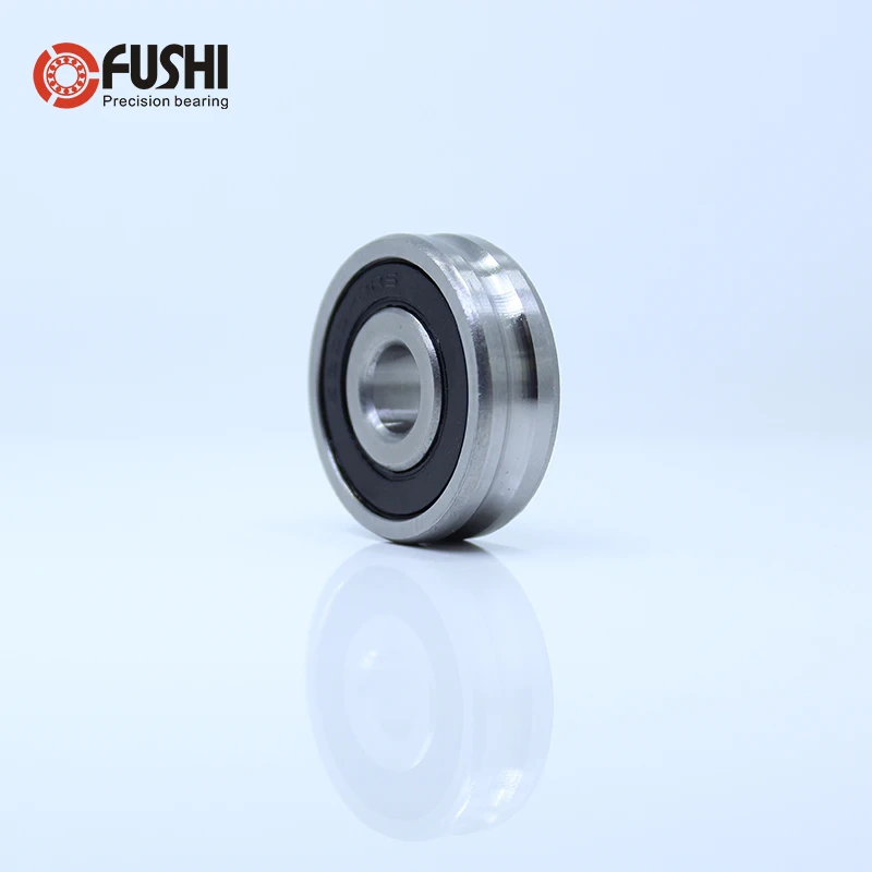 Outer Ring With U-groove Bearing 5*19*6 mm 10PCS Wire Cable Pulley Bearing Walking Heavy Pulley Crane U Groove Wheel Bearings