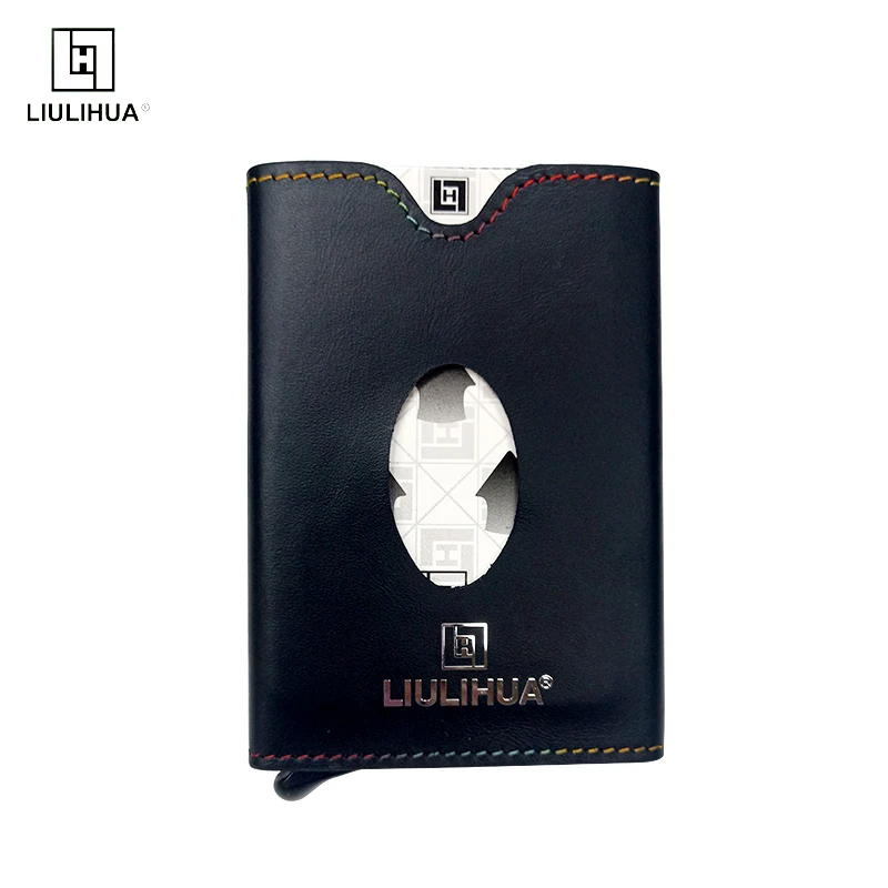 LIULIHUA Minimalist Wallet Card Case-Hybrid RFID Wallet Men's Ultra-thin Wallet