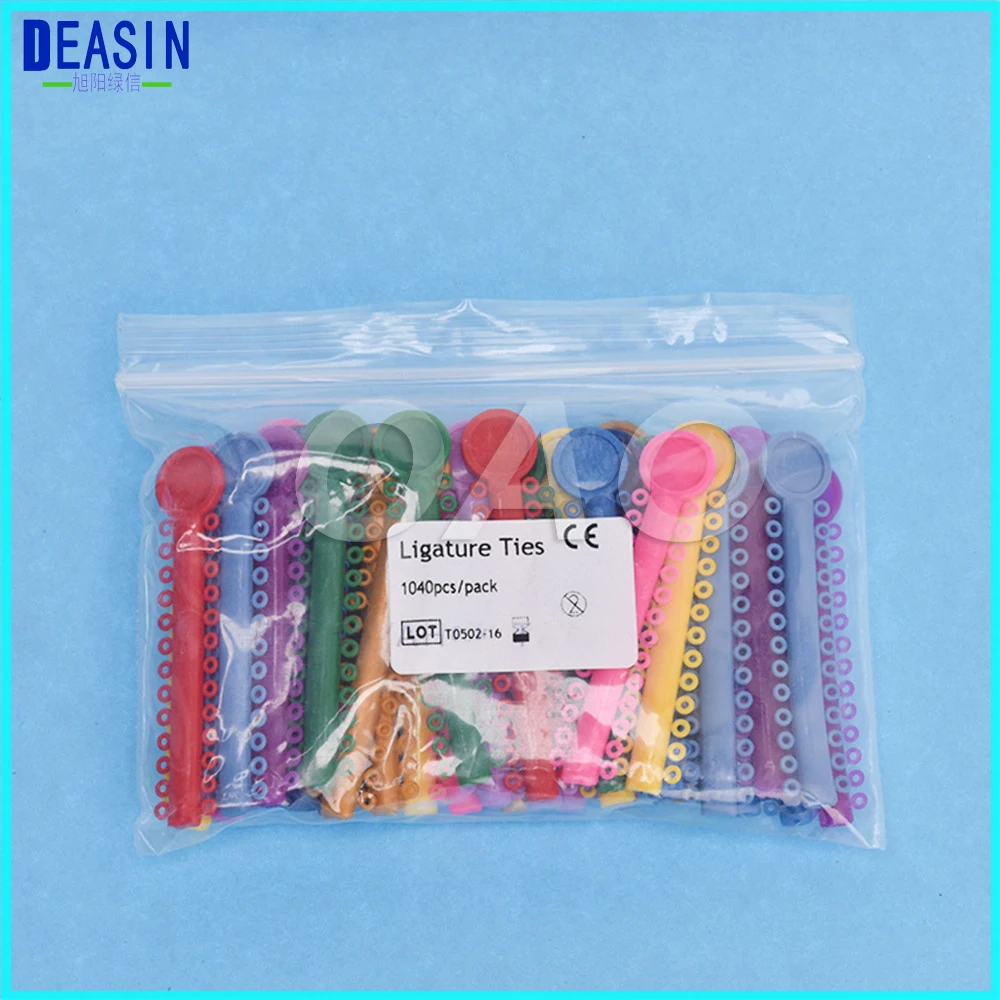 

NO.19#-24# Orthodontic Materials Transparent Color Ligature Ties Rubber Band Elastic