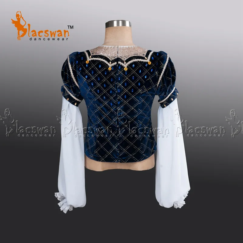 Navy and White Raymonda Men's Ballet Dancer Costume Male Variation Tunic BT796