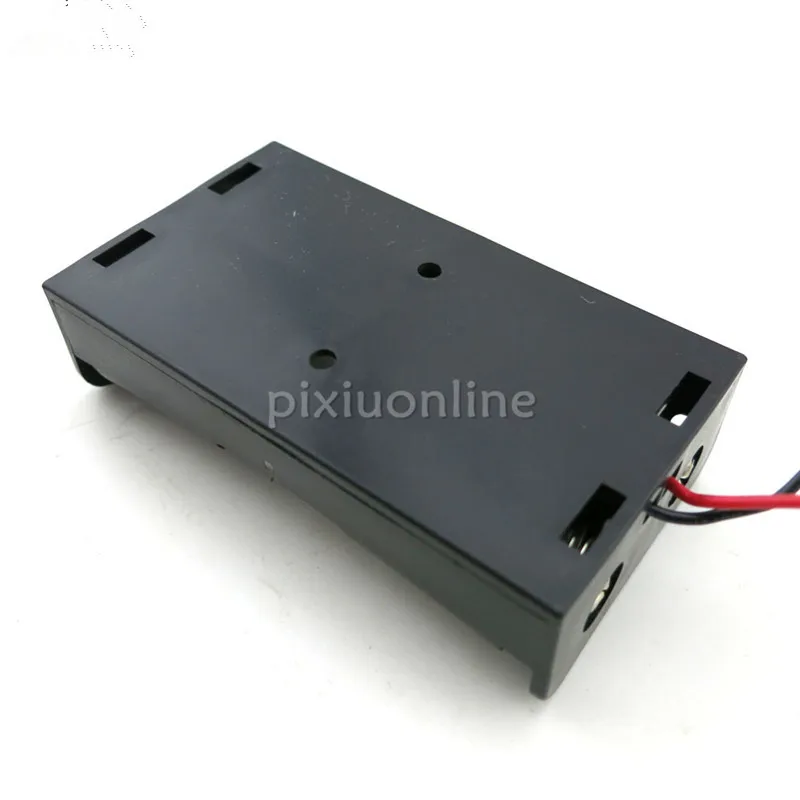 1pc J191 Black Plastic Battery Junction Box Contain Two 18650 for DIY Model and Circuit Making Teaching Experiment F
