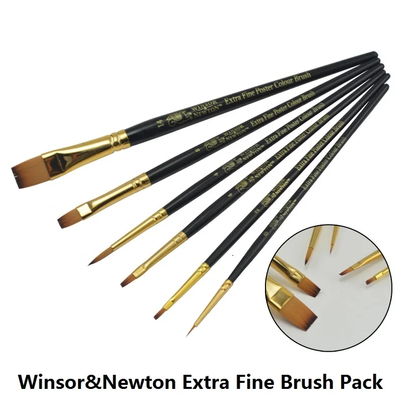 

Winsor&Newton Painter professional Paint brushes gouache oil Acrylic brush 4pcs/set or 6pcs/set