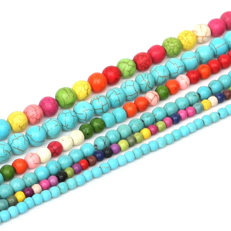 4/6/8/10/12/10mm Approx 29-95 Nature Stone Beads Round Loose Beads For Jewelry Making Necklace Bracelet DIY Jewelry Findings