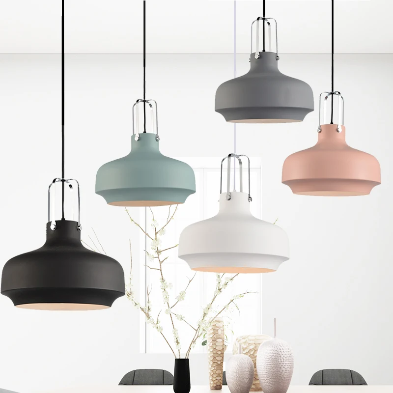 

Nordic Pendant Lights Post Modern Minimalist Restaurant Pendant Lamp Kitchen American Industrial Single Head Hanging Lamps