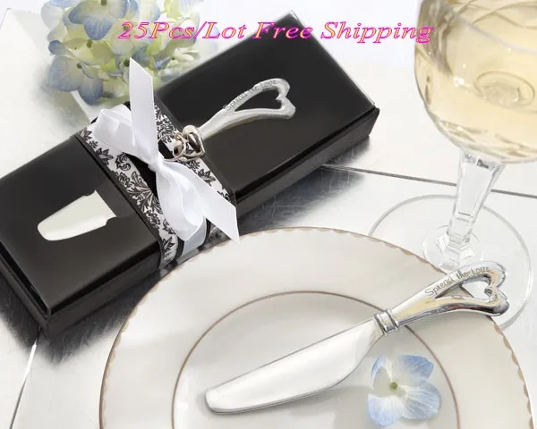 (25 Pieces/lot) Party Favors of Spread the Love Chrome Spreader Favor For Wedding and Party Gift and Wedding Door Gift