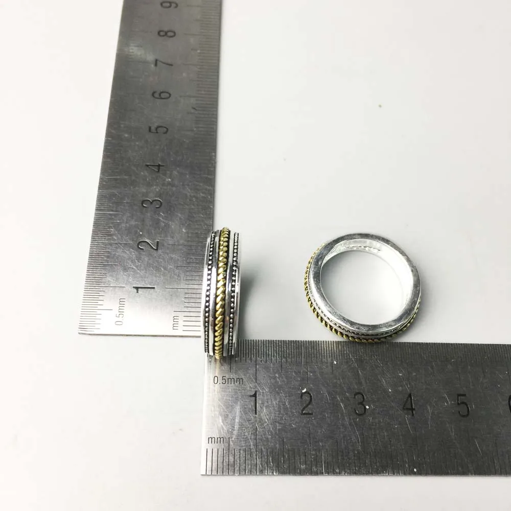 Rings Gold Color Rope 925 Sterling Silver Gift For Men Women, Europe Style Fashion Eternity Rings  Fashion Jewelry Wholesale