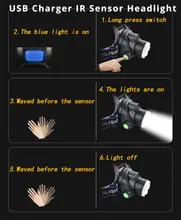 Waterproof 8000 Lumens LED Headlamp #4