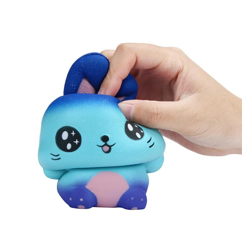 Kawaii Squishy Toys for Kids Starry Rabbit Scented Squeeze Squishy Slow Rising Jumbo Anti-stress Kids Fidget Toys