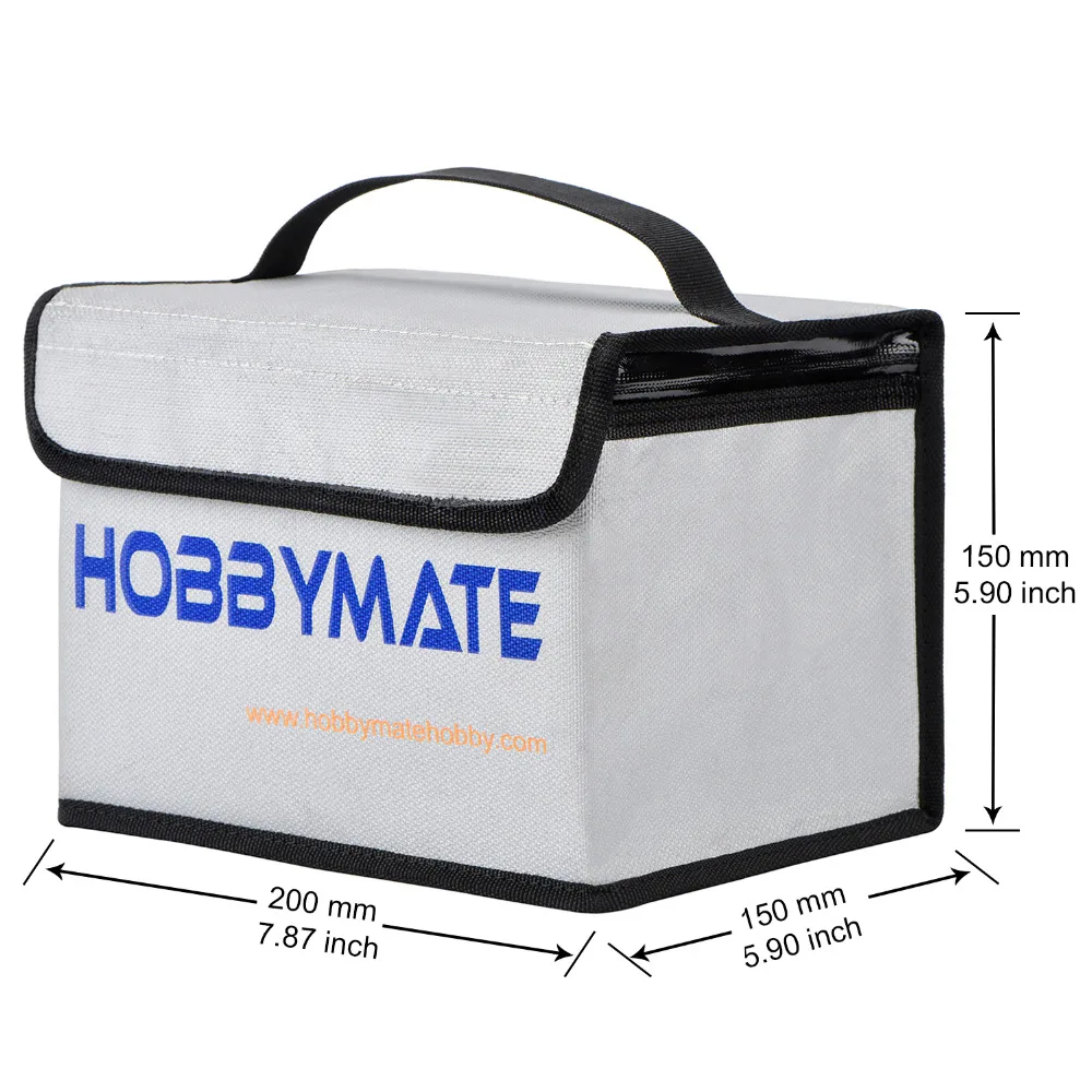 HOBBYMATE Lipo Battery Safe Bag LiPo sacks Guard Fireproof - for Lipo Battery Charge & Storage Bag waterproof