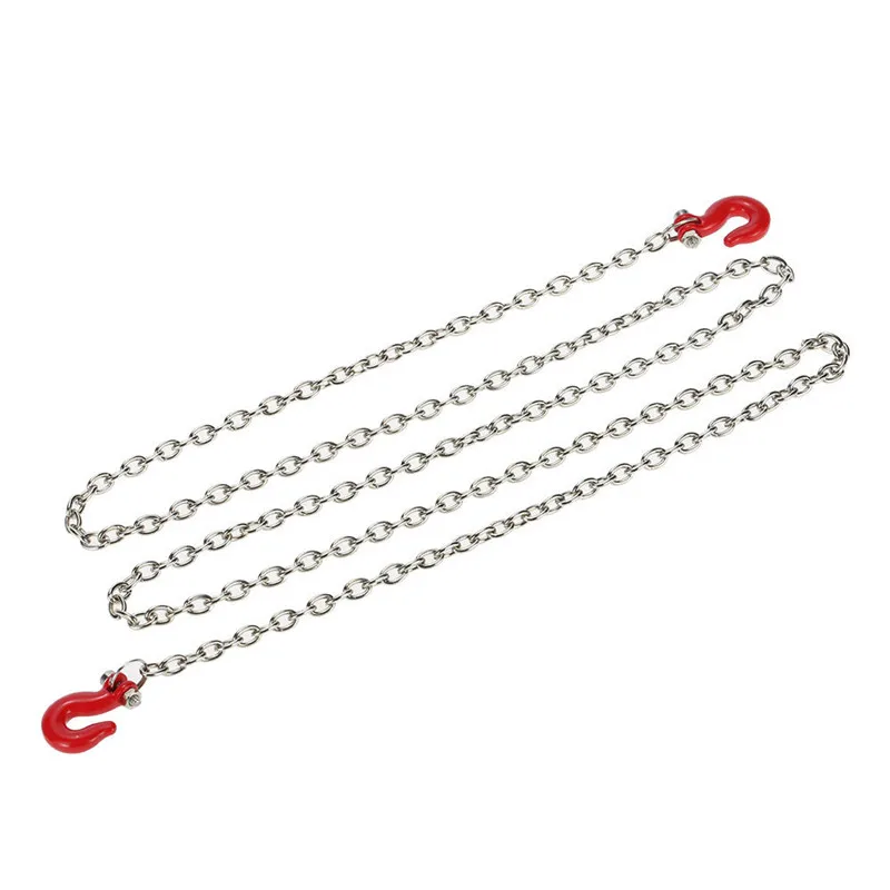 RC Car Supper Long Trailer Hook and Chain for 1/10 Scale Models RC Rock Crawler Axial SCX10 94180 D90 TRX4