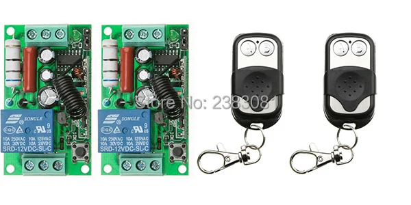 

NEW AC220V 1CH 10A Radio Controller RF Wireless Push Remote Control Switch 315 MHZ 433 MHZ teleswitch 2 Transmitter + 2 Receiver