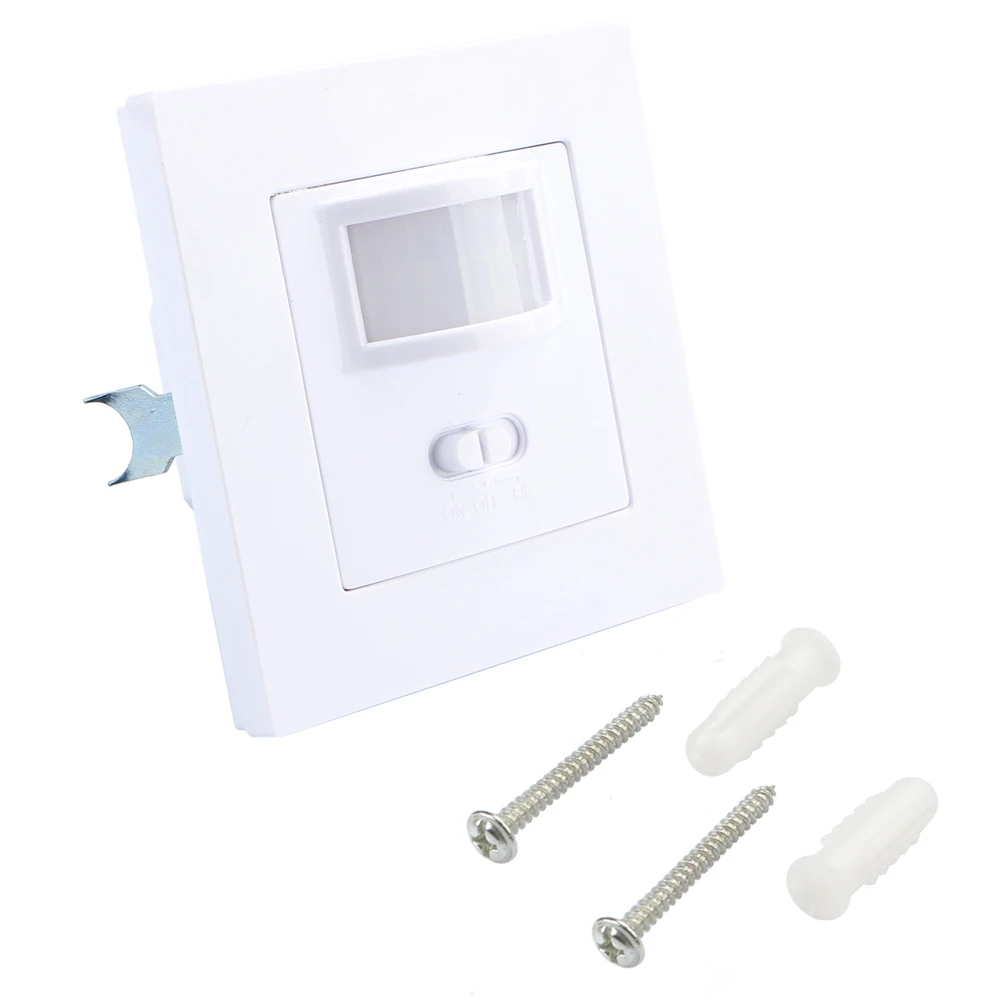 1Pc AC110-240V PIR Infrared Motion Sensor Light Body Detector Wall Lamp Bulb Switch ON OFF 300W Infrared motion sensor set IP20