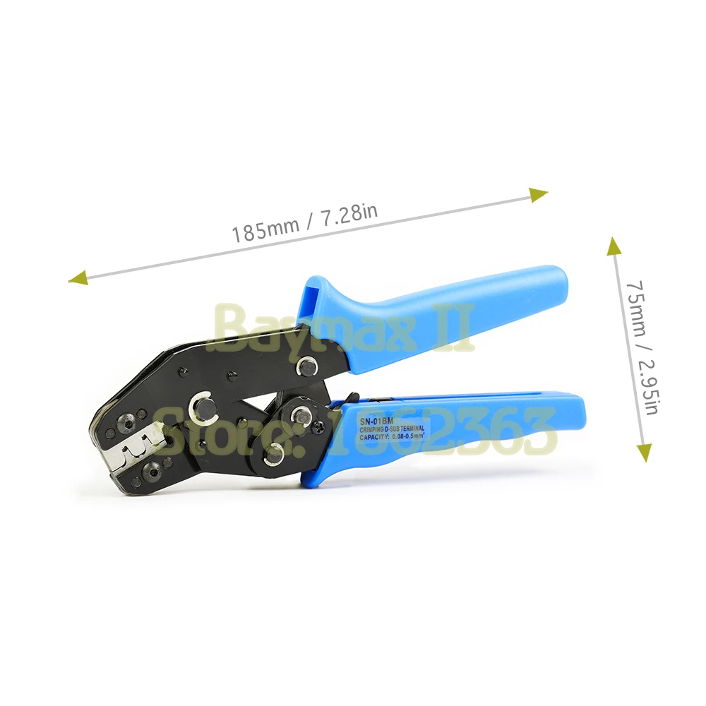 SN-01BM XH2.54 SM plug terminal spring clamp terminals Crimping Tool Crimping pliers For D-SUB Terminals Sq.mm 0.08-0.5 AWG28-22