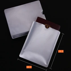 5Pcs Passport Secure Sleeve Holder Anti Scan RFID Blocking Protector Cover Plastic White Soft Protector