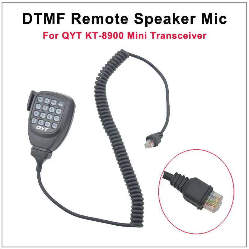 Imagem -02 - Microfone Alto-falante Qyt Kt8900 Acessório com Microfone Pinos Dtmf Rádio Remoto para Qyt